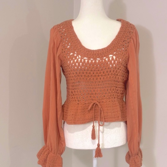 Free People Megan Crochet Top NWT - Picture 5 of 12